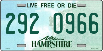 NH license plate 2920966