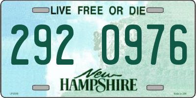 NH license plate 2920976