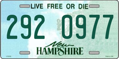 NH license plate 2920977