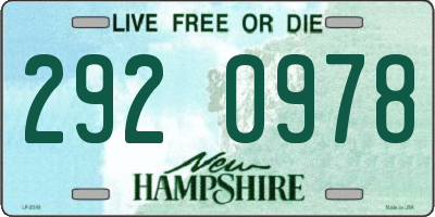 NH license plate 2920978