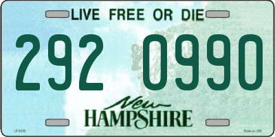 NH license plate 2920990