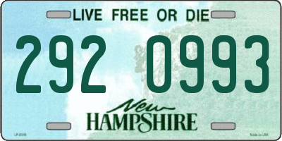 NH license plate 2920993