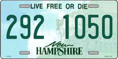 NH license plate 2921050
