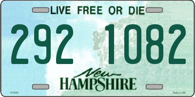 NH license plate 2921082