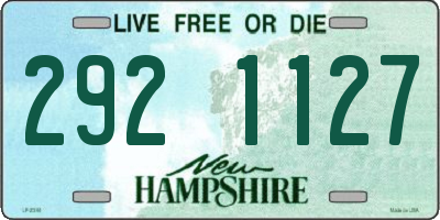 NH license plate 2921127