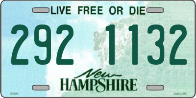 NH license plate 2921132