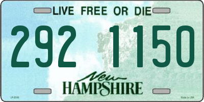 NH license plate 2921150