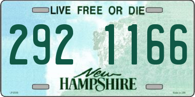 NH license plate 2921166