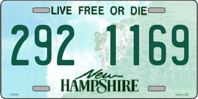 NH license plate 2921169