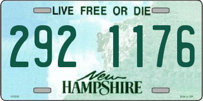 NH license plate 2921176