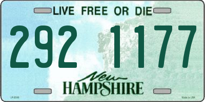 NH license plate 2921177