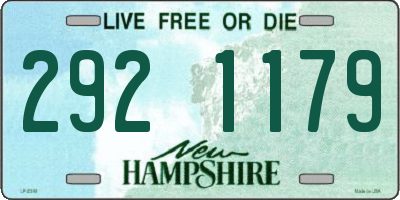 NH license plate 2921179