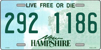 NH license plate 2921186