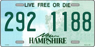 NH license plate 2921188
