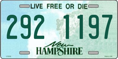 NH license plate 2921197