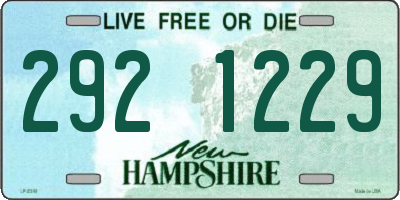 NH license plate 2921229