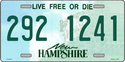 NH license plate 2921241