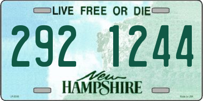 NH license plate 2921244