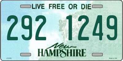 NH license plate 2921249