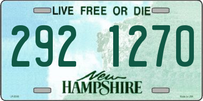 NH license plate 2921270