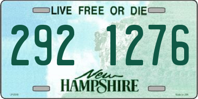 NH license plate 2921276