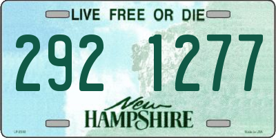 NH license plate 2921277