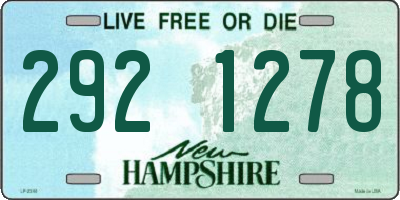 NH license plate 2921278