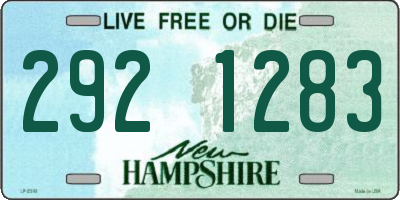 NH license plate 2921283
