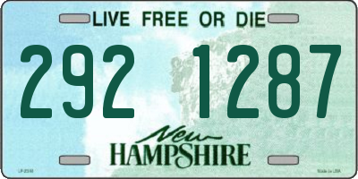 NH license plate 2921287