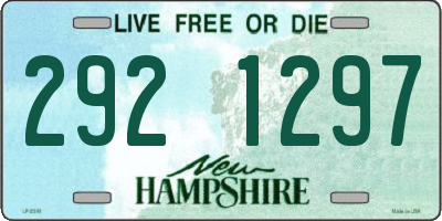 NH license plate 2921297
