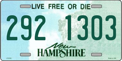 NH license plate 2921303