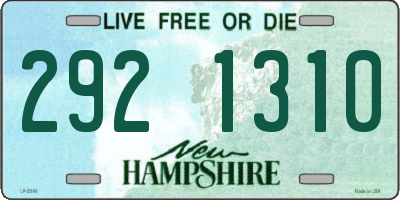 NH license plate 2921310