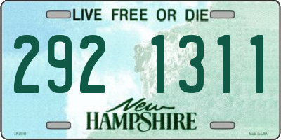 NH license plate 2921311