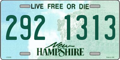 NH license plate 2921313