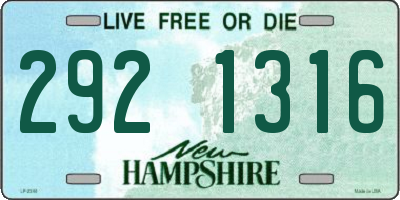 NH license plate 2921316