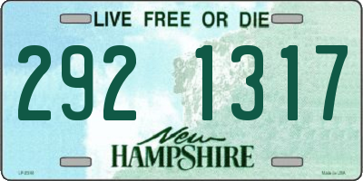 NH license plate 2921317