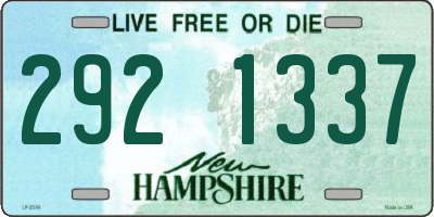 NH license plate 2921337
