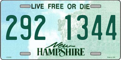 NH license plate 2921344