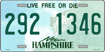 NH license plate 2921346