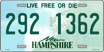 NH license plate 2921362