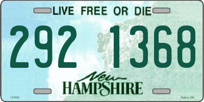 NH license plate 2921368