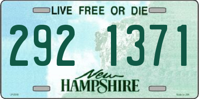 NH license plate 2921371
