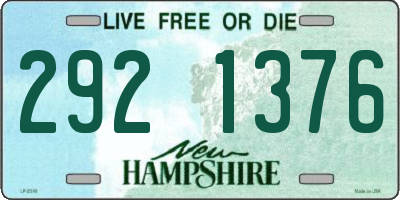 NH license plate 2921376