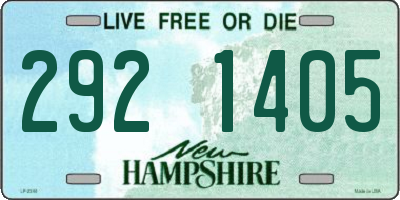 NH license plate 2921405