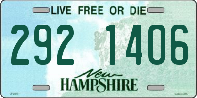 NH license plate 2921406