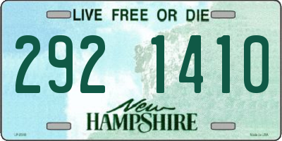 NH license plate 2921410