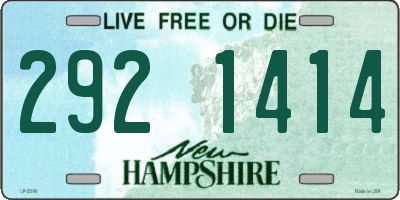 NH license plate 2921414