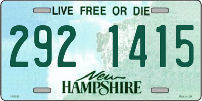 NH license plate 2921415
