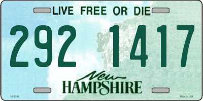 NH license plate 2921417