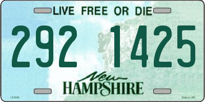 NH license plate 2921425